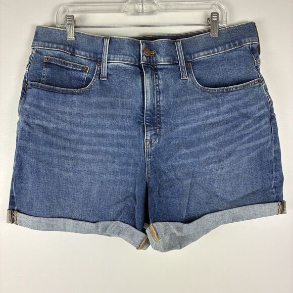 J Crew Women’s Blue Denim Shorts Fits 33” Size 10 Jean Shorts NWT - Picture 2 of 4